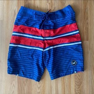 Hollister Red White & Blue Swim Trunks